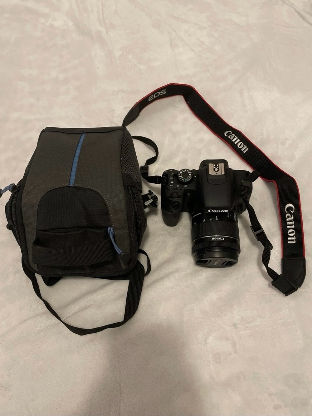 Canon EOS Rebel T7i DSLR Camera with 18-55mm Lens (with Bag)
